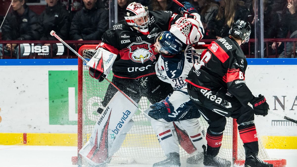 Kdybych byl na ledě, přejedu ho, spílal českému brankáři Švéd